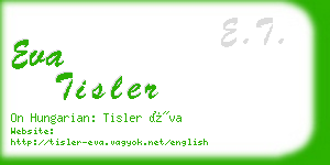 eva tisler business card